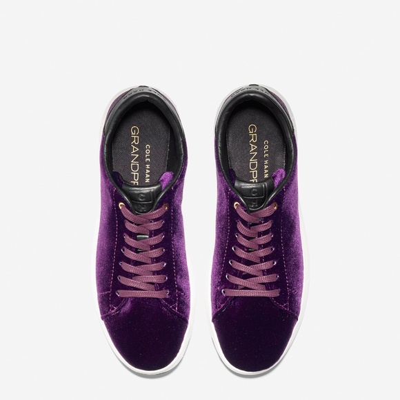 NWT Cole Haan GrandPrø Tennis Velvet Sneaker W7.5B - Picture 2 of 6